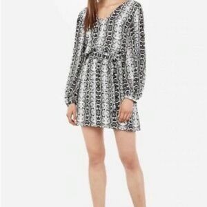Express Snake skin print dress